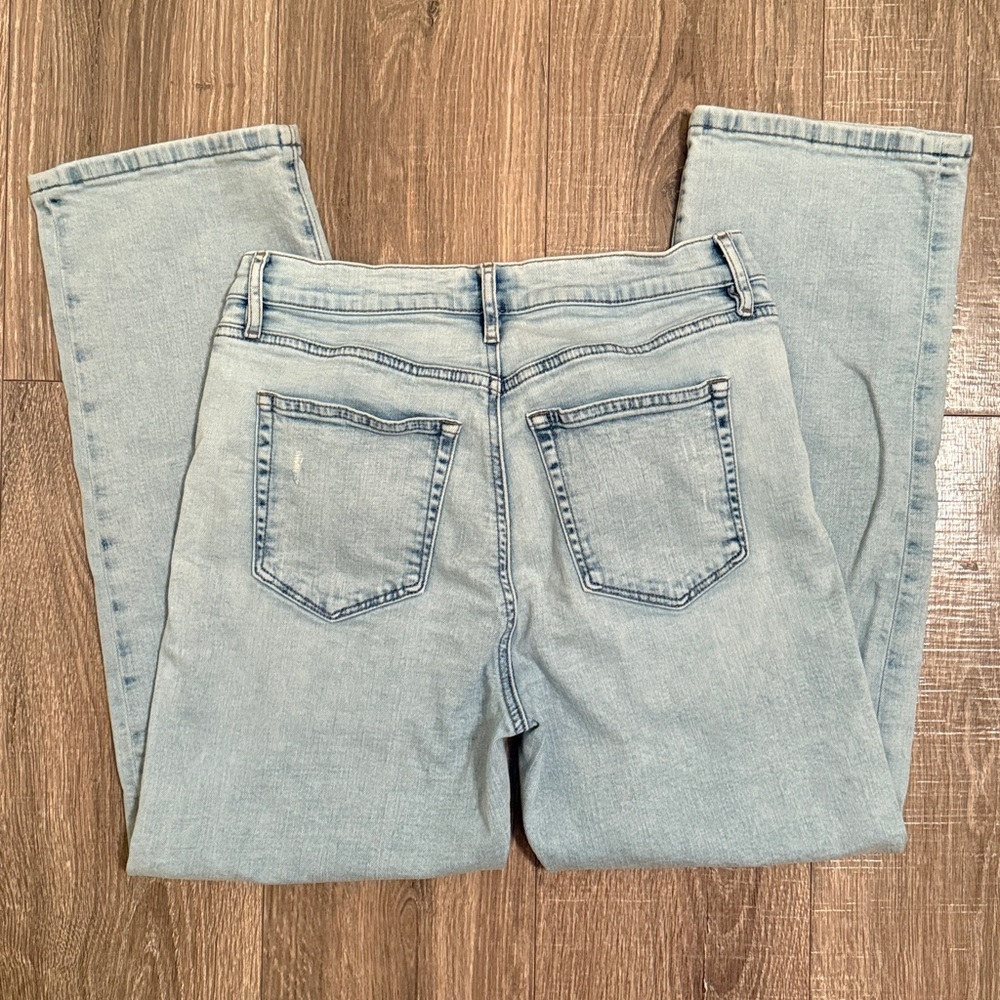 LOFT Sky Blue Straight Leg Jeans - Picture 2 of 4